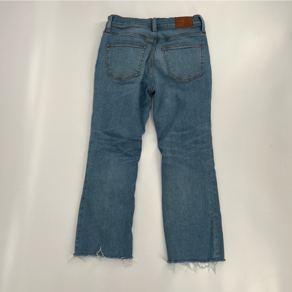 J. Crew 10" Billie Demi Boot Crop Frayed Hem Button Fly Jeans Size 26 P Women's - Picture 3 of 5
